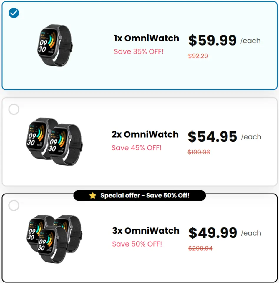 omiwatch Best price package offer